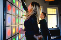 twall led interactive reaction wall